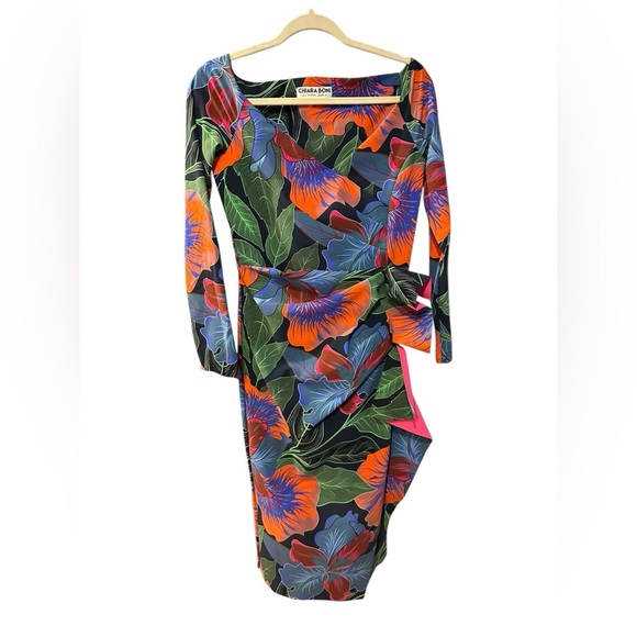 Chiara Boni LA PETITE ROBE
Silveria Floral-Print Side-Ruffle Dress size 8 - Picture 1 of 13